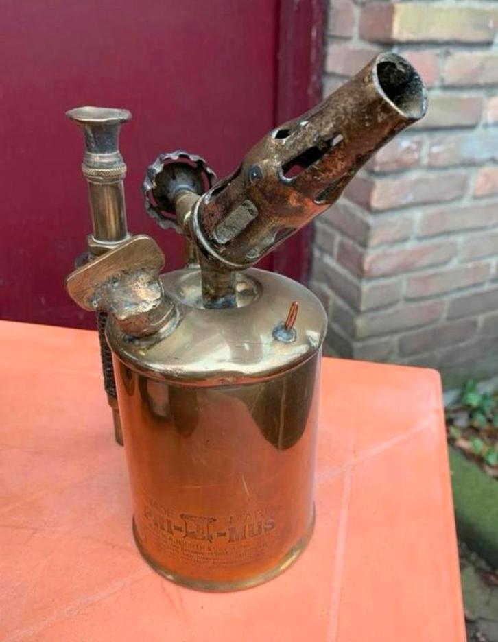 Branders diverse antieke koperen gasbranders, Antiek en Kunst, Antiek | Gereedschap en Instrumenten, Ophalen of Verzenden