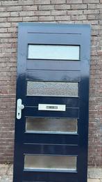 Hardhouten voordeur, Doe-het-zelf en Verbouw, Deuren en Horren, Ophalen, Gebruikt, Buitendeur, 200 tot 215 cm