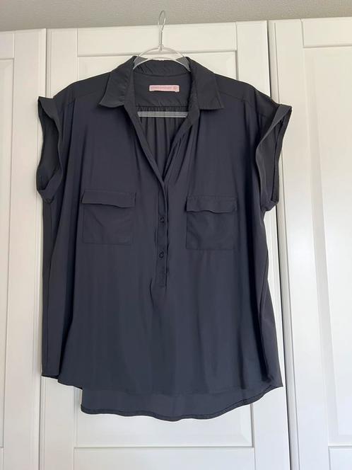 Studio anneloes cargo zomer blouse XL zwart travelstof, Kleding | Dames, Tops, Zo goed als nieuw, Maat 46/48 (XL) of groter, Zwart
