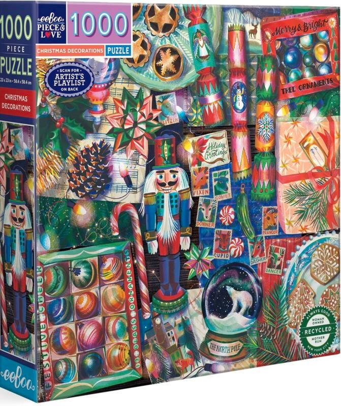 eeBoo - Christmas Decoration - 1000 stukjes, Hobby en Vrije tijd, Denksport en Puzzels, Nieuw, Legpuzzel, 500 t/m 1500 stukjes