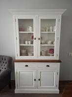 Wandkast wit - Wandmeubel - Kast - Teakhout, Ophalen, 200 cm of meer, Teakhout, Zo goed als nieuw