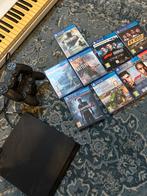 PS4 + 2 Controllers + 9 Games, Gebruikt, Overige genres, Eén computer, Ophalen of Verzenden