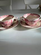 Boerenhoeve rood soepkoppen, Ophalen of Verzenden