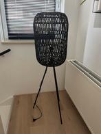 Vloerlamp zwart gevlochten, Ophalen, Zo goed als nieuw, Metaal, 150 tot 200 cm