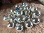 Oude kerstballen zilver glas, Ophalen, Gebruikt