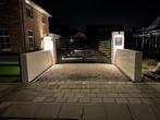 Moderne inrijpoort in 3, 3.5 en 4 M nieuw in grijs of zwart, Tuin en Terras, Tuinhekken en Hekwerk, Met poort, Verzenden, Overige typen