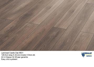 Laminaat Castle Oak Extra brede plank 24cm 8mm €11,95m2 beschikbaar voor biedingen