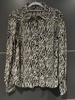Mi Piace blouse zebra print XL (L) Ecru/zwart, Kleding | Dames, Blouses en Tunieken, Mi Piace, Zwart, Maat 42/44 (L), Ophalen of Verzenden