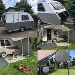 "Caravanity"-gestylde Vintage Kip Compact EK 32, Caravans en Kamperen, Caravans, Lengtebed, Luifel, Particulier, Standaardzit