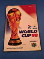 N64 - World Cup 98 handleiding, Spelcomputers en Games, Games | Nintendo 64, Vanaf 3 jaar, Sport, 1 speler, Zo goed als nieuw