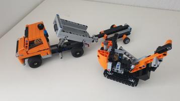 Lego technic graafmachine transport 42060 als nieuw  beschikbaar voor biedingen
