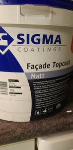 Façade topcaot Matt base wit 5 liter sigma, Ophalen, 5 tot 10 liter, Wit, Nieuw