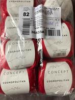 Katia Cosmpolitan Wol - Rood - 7 bollen, Ophalen of Verzenden, Nieuw, Breien of Haken, Wol of Garen