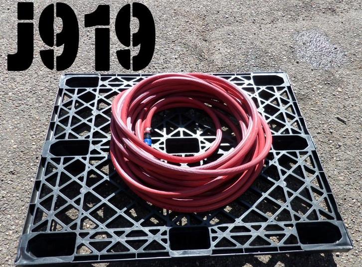 Dikke rode tuinslang 25 meter met koppelingen, Tuin en Terras, Tuinslangen, Gebruikt, Tuinslang, Ophalen