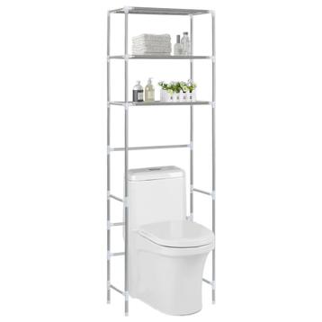 Opbergrek handdoekrek toilet wc zilver GRATIS BEZORGD! beschikbaar voor biedingen