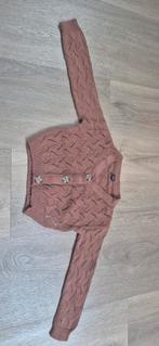 Bruin gehaakt vestje van Mini, maat 80, nieuw, Kinderen en Baby's, Babykleding | Maat 80, Nieuw, Ophalen of Verzenden, Mini, Truitje of Vestje