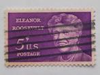 Postzegel VS, Nr. 1019, 5 Cents 1963, Eleanor Roosevelt, Postzegels en Munten, Verzenden, Noord-Amerika, Gestempeld