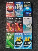 VHS Videobanden 9 Stuks Nieuw Nog Geseald., Audio, Tv en Foto, Professionele Audio-, Tv- en Video-apparatuur, Nieuw, Video, Ophalen of Verzenden