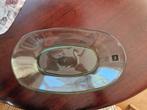 Serveerschaal van gerecycled glas, Ophalen of Verzenden, Nieuw, Ovaal, Glas