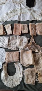 30x antiek Frans kant kantjes bandjes kantklos kraagjes, Hobby en Vrije tijd, Kantklossen, Ophalen of Verzenden, Gebruikt