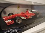 Schaalmodel (1:18) Schumacher Ferrari F-2002, Ophalen of Verzenden, Zo goed als nieuw, Auto, Hot Wheels