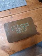Oud ww2 chocolade/ snoep blik 1944 militaire, Verzamelen, Ophalen of Verzenden, Gebruikt, Overige