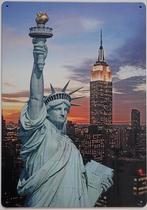 Vrijheidsbeeld New York reclamebord van metaal wandbord deco, Huis en Inrichting, Woonaccessoires | Wanddecoraties, Info@deconoord.nl