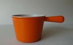 B Le Creuset fonduepan emaillegietijzer Franskeuken orange, Huis en Inrichting, Ophalen of Verzenden, Gebruikt, Gietijzer, Koekenpan of Braadpan