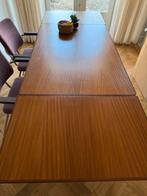 Midcentury vintage teak tafel, Huis en Inrichting, Tafels | Eettafels, Ophalen, Gebruikt, 50 tot 100 cm, Vijf personen of meer