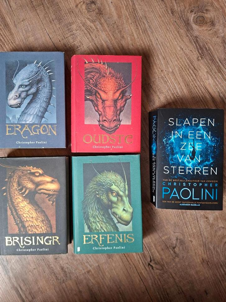 Eragon-Oudste-Brisingr-Erfenis PLUS Paolini's nieuwste, Boeken, Fantasy, Gelezen, Ophalen of Verzenden