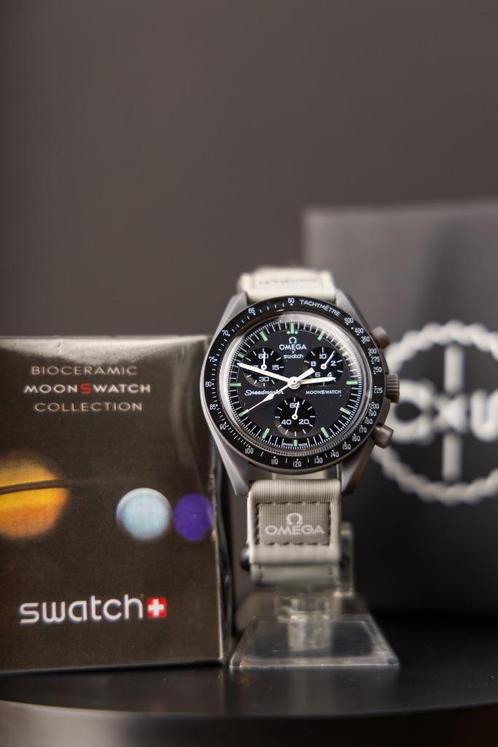 Omega x Swatch MoonSwatch Mission to Mercury Bioceramic Full, Sieraden, Tassen en Uiterlijk, Horloges | Heren, Zo goed als nieuw