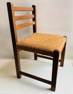 Jaren 70 wenge houten eetkamer-stoelen , 6 stuks, Ophalen, Hout, Gebruikt, Bruin