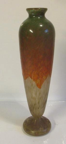 art deco acid etched vaas Schneider Le Verre Francais, Antiek en Kunst, Antiek | Glas en Kristal, Verzenden