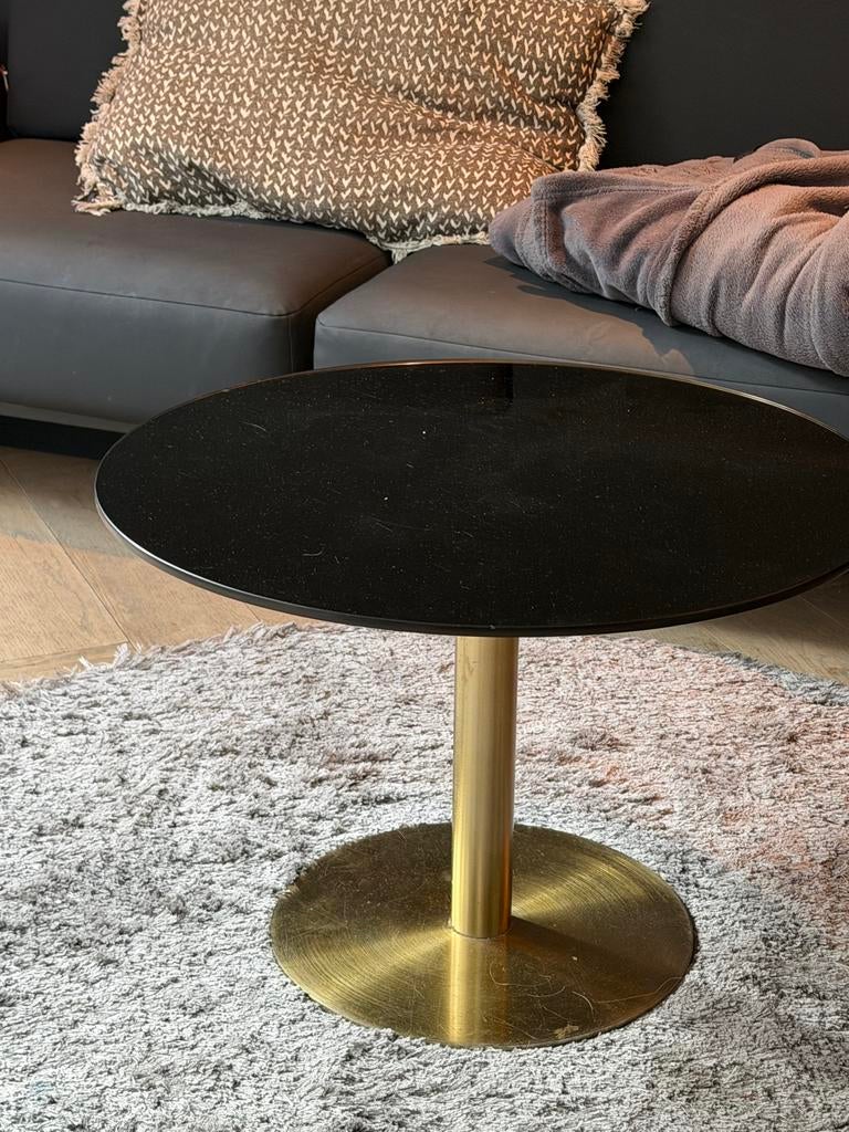 Tom Dixon Bijzettafel - Stijlvol Design, Huis en Inrichting, Tafels | Bijzettafels, Zo goed als nieuw, Rond, Minder dan 45 cm