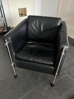 Arflex felix fauteuil-design Burkhard Vogtherr in zwart leer, Ophalen, Gebruikt, Modern vintage design klassieker, 50 tot 75 cm