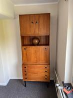 Vintage CombinEurop kast teak 3-delig drankkast / wandkast, Ophalen, Gebruikt, Teakhout, 50 tot 100 cm