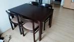 Complete Eethoek Donker Eiken, Huis en Inrichting, Complete eetkamers, Ophalen, Gebruikt, 4 tot 6 stoelen