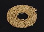 Koningsketting 14k gouden heren konings schakel collier 80cm, Voordeelsieraden, Ophalen of Verzenden, Zo goed als nieuw, Met edelsteen