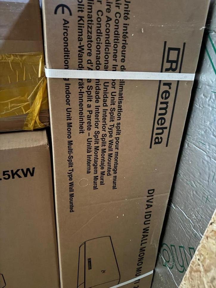 Remeha Split Unit Airco - Nieuw in doos!, Witgoed en Apparatuur, Airco's, Nieuw, Wandairco, 60 tot 100 m³, 3 snelheden of meer