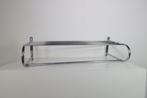 vintage design chrome wandkapstok met hoedenplank jaren 60, Wandkapstok, Gebruikt, Ophalen of Verzenden, Minder dan 100 cm