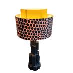 Vintage tafellamp, kunststof kap, Huis en Inrichting, Lampen | Tafellampen, Ophalen, Overige materialen, Gebruikt, 50 tot 75 cm