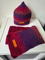 Zelfgehaakte Muts & Sjaal  Rood/Paars, Kleding | Dames, Mutsen, Sjaals en Handschoenen, Homemade, Ophalen of Verzenden, Nieuw