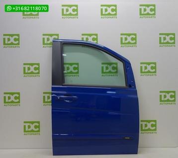 Mercedes Vito W639 ('03-'14) Voorportier rechts blauw beschikbaar voor biedingen