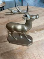 Bronzen beeldje hert, Antiek en Kunst, Antiek | Koper en Brons, Ophalen of Verzenden