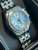 Breitling Chrono Cockpit A13358 – Parelmoer wijzerplaat, Zwart, Ophalen of Verzenden, Zo goed als nieuw, Waterdicht