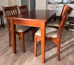 Eettafel met 4 stoelen, Huis en Inrichting, Complete eetkamers, Ophalen, Zo goed als nieuw