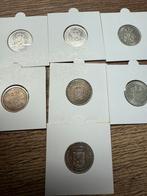 7 halve guldens Wilhelmina, Postzegels en Munten, Munten | Nederland, ½ gulden, Setje, Zilver, Ophalen of Verzenden