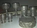 Tinnen set  (8stuks), Ophalen of Verzenden