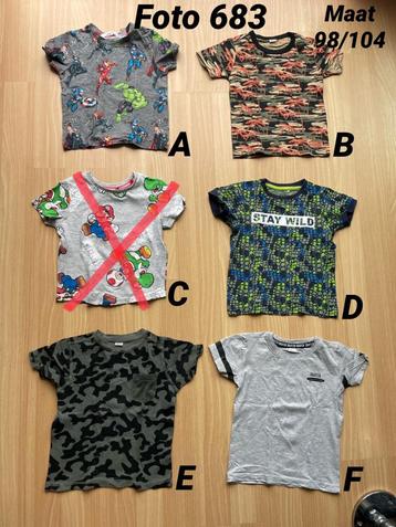 Shirt jongen maat 98 /104 zgan *foto 683* beschikbaar voor biedingen