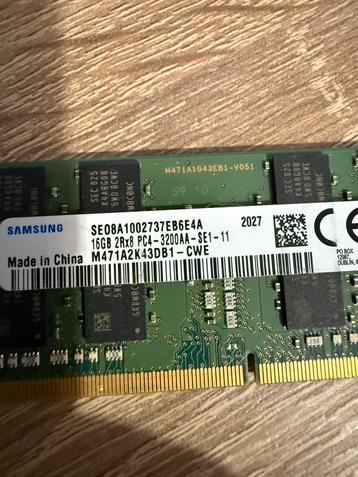 SAMSUNG RAM DDR4 Laptop 3200mhz  beschikbaar voor biedingen